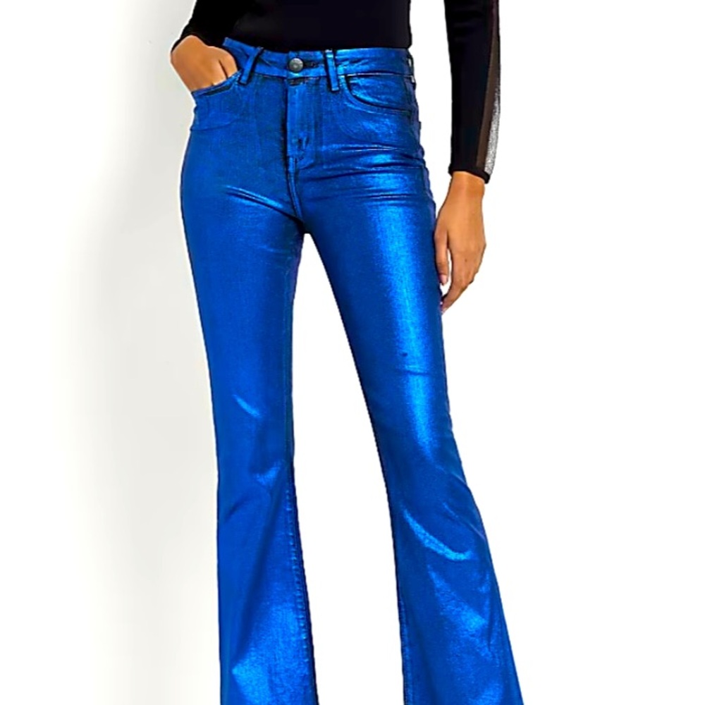 Blue metallic Jeans